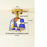 Wood LED Ceiling Light Milk Yellow Resin Plafond Lamp Modern Nordic Decor