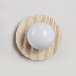 Yellow Cave Stone LED Wall Sconce with Pull Chain, Modern Glass Stair Light