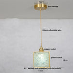 Crystal Glass LED Pendant Lamp, Adjustable Modern Luxury Hanging Lights