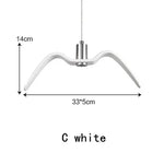 Seagull Resin LED Chandelier for Living Dining Room - Suspension Ceiling Light