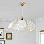 Nordic Creamy E27 LED Pendant Chandelier: French Bedroom Retro Dining Room Lamp