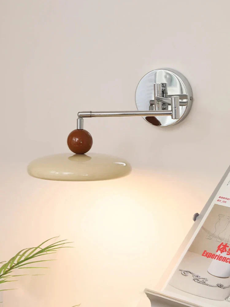 Iron Wall Light: Modern Rotatable LED Wall Lamp for Bedroom Lighting