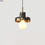 Afralia™ Terrazzo LED Pendant Light: Modern Nordic Hanging Lamp for Bedroom, Living, Dining Room