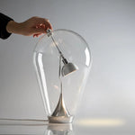 Glass Desk Lamp: Italian Vintage Dimmable Rotary Table Light