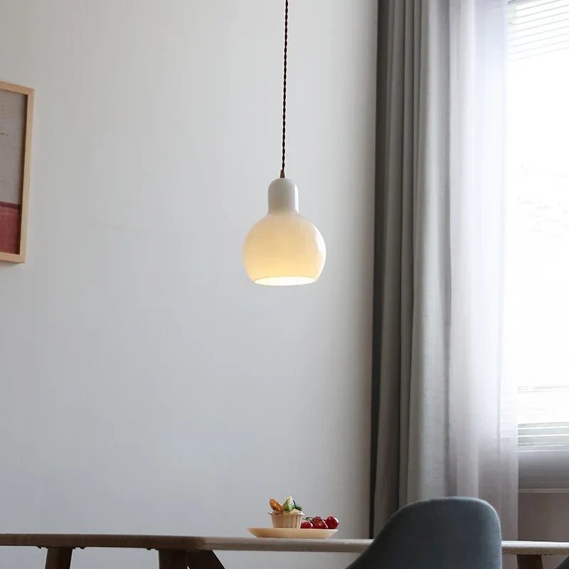 Glass LED Pendant Lamp | Adjustable Nordic Hanging Light