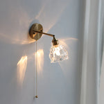 Clear Glass LED Wall Sconce Modern Rotate Stair Light