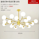 Nordic Glass Ball LED Ceiling Chandelier for Home Decor Fixture