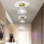LED Glass Ceiling Lamp for Interior Decor