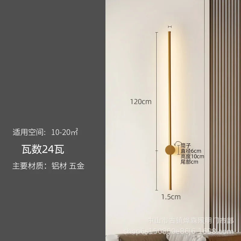 LED Strip Wall Lamp for Creative Staircase Aisle Background Wall Lighting