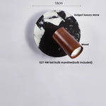 Wood & Stone LED Wall Lights - Modern Nordic Style for Home Decor