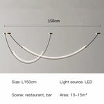 Nordic Rainbow LED Pendant Chandelier for Home Dining Living Kitchen Décor