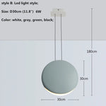 Nordic Bar Modern LED Pendant Light Resin Lustre Dining Room Hanging Lamp