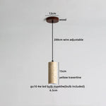 Travertine LED Pendant Lamp for Bar Bedroom Living Room Décor