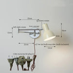 Black Iron LED Wall Sconce for Home Decor - Modern Nordic Style