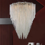 Crystal Tassel Pendant Light: Italian Postmodern Luxury for Bedroom & Restaurant