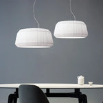 Pleated Fabric LED Pendant Lights - Minimalist Nordic Chandelier for Living Room