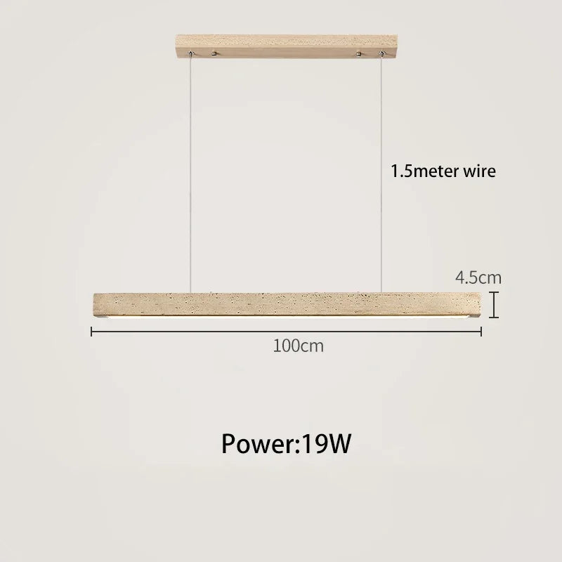Natural Travertine LED Kitchen Light Fixture