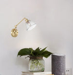 Afralia™ Clear Glass LED Wall Sconce Switch Light - Nordic Minimalism Design