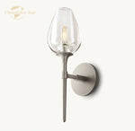 Tulip LED Glass Wall Sconce for Bedroom Bathroom Living Room - Modern Indoor Lighting