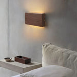 Walnut Wood LED Wall Sconce Indoor Light for Bedroom Living Room Restaurant