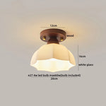 Walnut Copper LED Ceiling Light Modern Home Lighting Luminaria