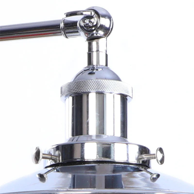 Afralia™ Vintage LED Wall Lights Pull Chain Lens Stair Aisle Bedside Lamp Iron Lightings