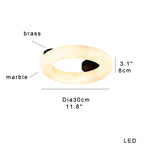 Elegant Alabaster Marble Ceiling Chandelier for Living Room Bedroom