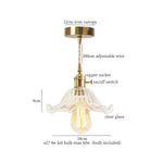 Green Glass LED Pendant Light Fixture - Modern Nordic Hanging Lamp