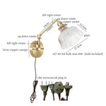 Afralia™ Wood LED Wall Lights Living Room Sofa Loft Mirror Bedside Lamp