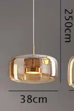 Glass Pendant Lights for Bedroom Living Dinning Room Style Fixtures