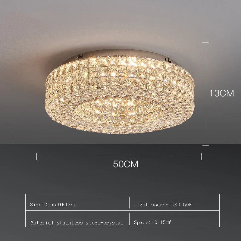 Bacci Crystal Ceiling Light Fixture