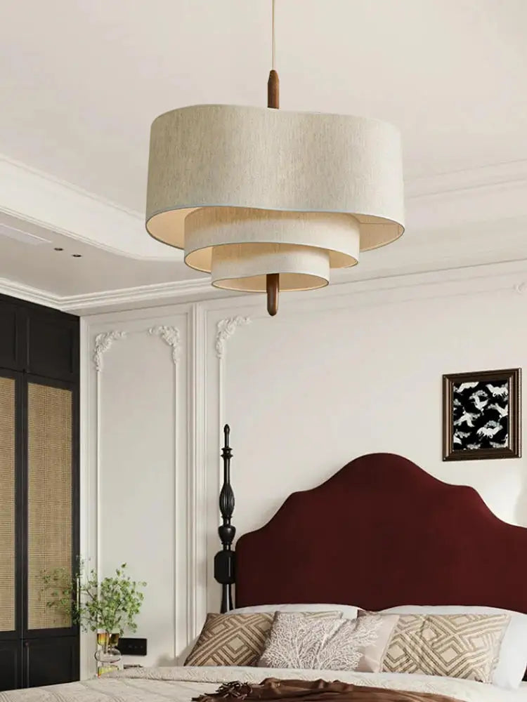 Wabi Sabi Japan Cloth Ceiling Chandelier for Home Decor - Elegant Island Pendant Lights