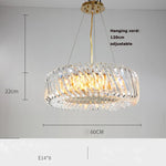 Gold LED Chandelier 2025 New Trend for Living Room
