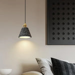 Afralia™ Terrazzo Copper LED Pendant Lamps for Kitchen Loft Bar Living Room