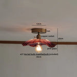 Amber Glass LED Ceiling Lights Modern Home Lighting Copper Socket