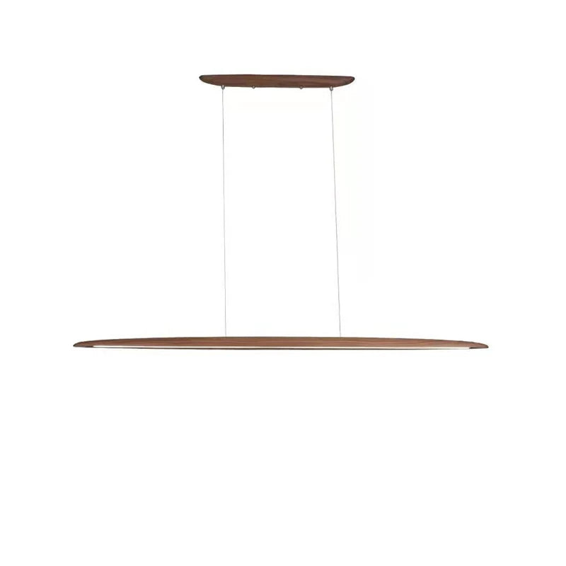 White Pine Black Walnut Wood LED Pendant Light Chandelier for Dinning Room