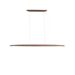 White Pine Black Walnut Wood LED Pendant Light Chandelier for Dinning Room