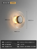 Cracked Glass LED Wall Lamp Modern Minimalist Design for Home Decor