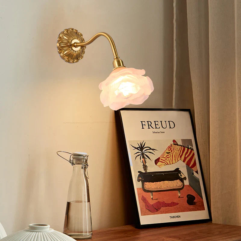 Afralia™ Copper Arm LED Wall Lamp for Stair, Bedroom, Living Room, Bathroom Mirror Light