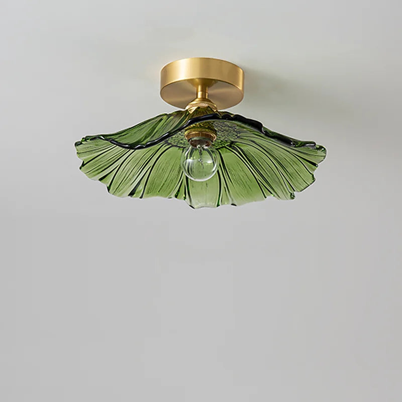 Glass Copper Nordic Ceiling Lamp for Living Room & Balcony.