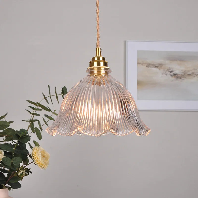 Clear Glass LED Pendant Light Fixture for Modern Home Decor