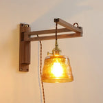 Wood Copper LED Wall Lamps Modern Bathroom Mirror Light Fixtures