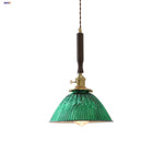 Green Glass LED Pendant Lights Kitchen Bar Nordic Modern Hang Lamp