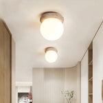 Yellow Travertine LED Ceiling Light Fixture for Modern Home Decor