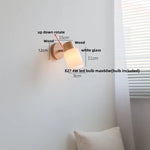 White Glass LED Wall Sconce Modern Nordic Home Decor Light