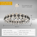 Crystal Chandelier: Postmodern Luxury Pendant for Living Room, Bedroom, and Restaurant