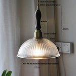 Walnut Flower Glass LED Pendant Chandelier Modern Nordic Hang Lamp