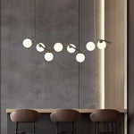 Nordic Glass Ball LED Pendant Lights for Home Decor and Lighting Fixture