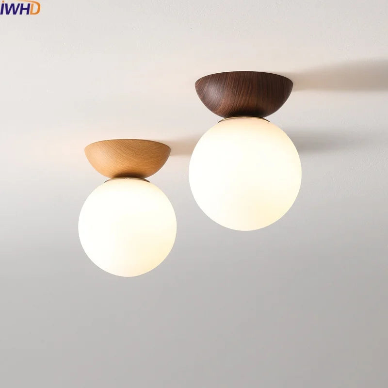 Modern LED Ceiling Light Iron Glass Nordic Ceiling Lamp