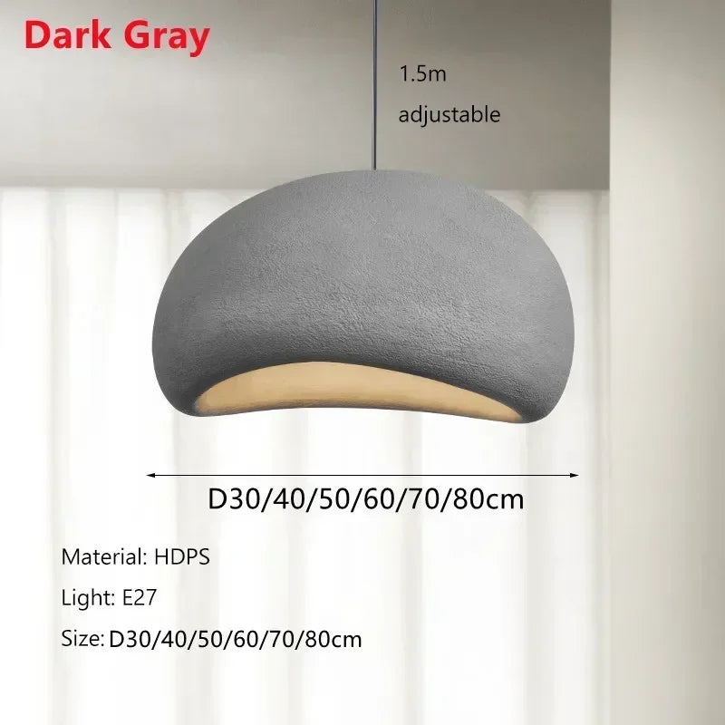 Wabi-Sabi Resin Suspension Chandelier for Living Room Bedroom - Ceiling Hanging Lamp